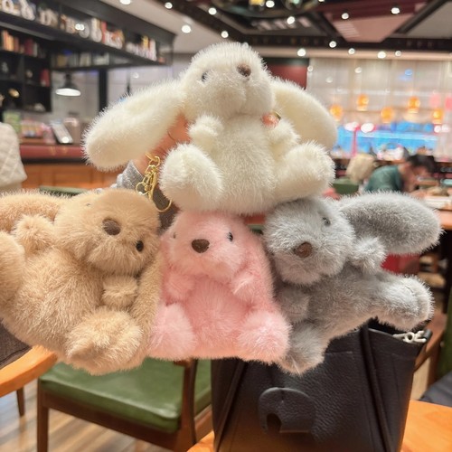 10cm fluffy rabbit fur - fluffy, pompon