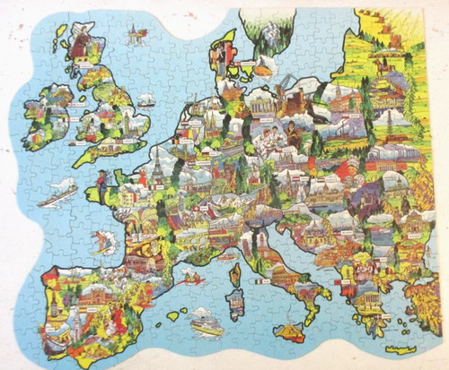 Vintage waddingtons jigmap - waddingtons,