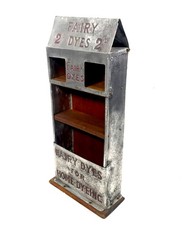 Antique Advertising Haberdashery Shop Display Counter Stand Shelf For Fairy Dyes