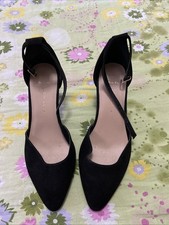 Black Suede Heel Shoes