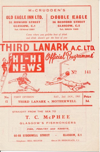 Third lanark motherwell - lanark, v