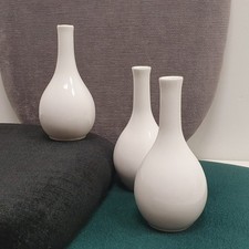 Set of 3 x Modern White