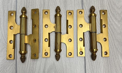 Antique brass door hinges - brass,