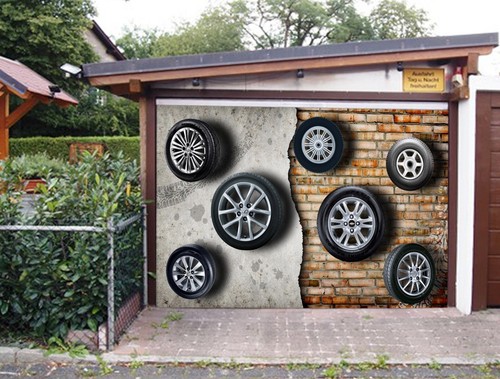 Art tire n235 garage door - tire,