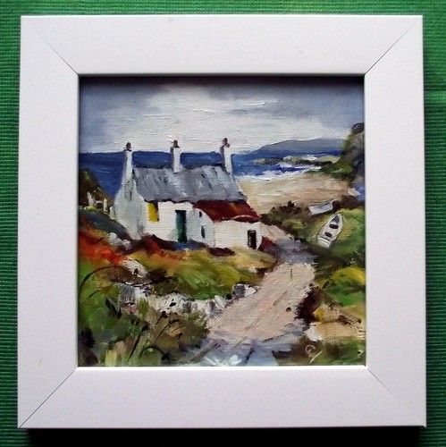 Shore cottage framed - shore, :
