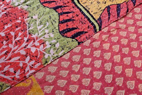Vintage sari throw - sari,