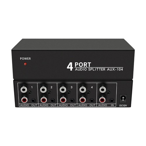 Aux rca audio switcher 4 - audio,