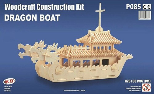 Dragon boat woodcraft - dragon,