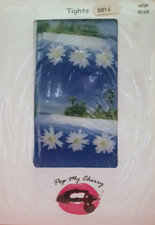 Vintage Pop My Cherry Tropical Beach Daisies Tights