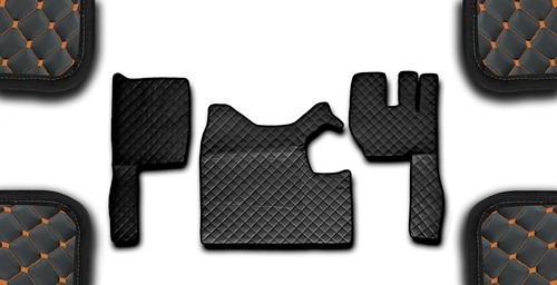 Black eco leather - eco, mats