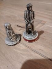 Doctor Who Danbury Mint Chess Set Pieces - 4th Doctor (Tom Baker) and Dalek