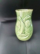 Vintage pottery celery ceramic - vintage,