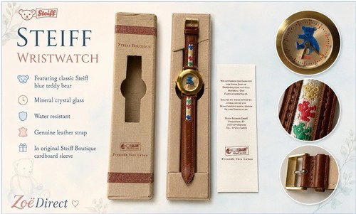 Steiff teddy bear watch - bear,