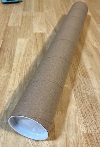 One cardboard poster - x,