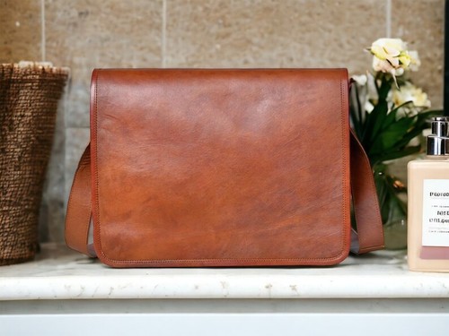 Genuine leather messenger - genuine,