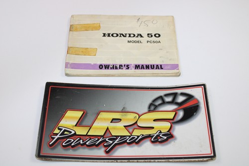 Honda pc50a original owners - original,