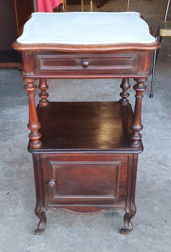 Antique french rosewood pot - rosewood,
