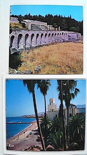 Postcards kos greece used - postcards.,