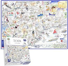 Comical map devon tim - devon,