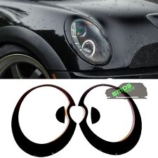 Mini Cooper S JCW R53 Gloss Black Xenon Headlight Light Ring Covers 2001-2006