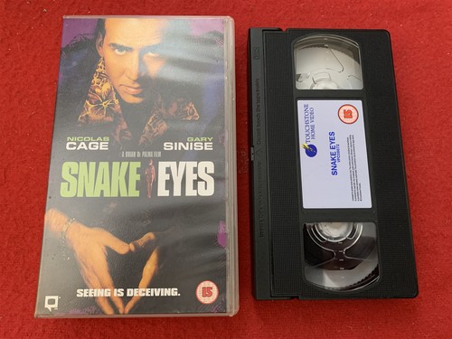 Snake eyes vintage vhs video - snake,