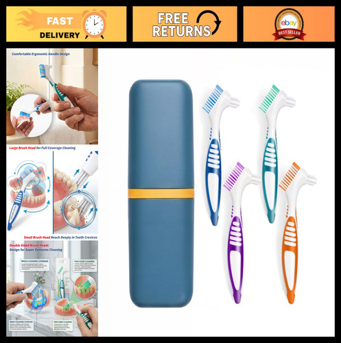 4pcs hard double sided denture - double-sided,