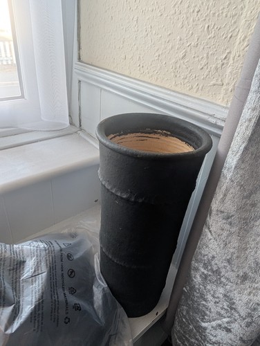 Tall ceramic black vase 45cm - ceramic,