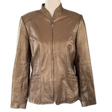 Vintage 90s Bronze Leather