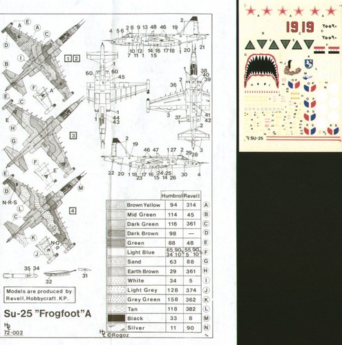 Decal hd72002 72 - 1:72, sukhoi