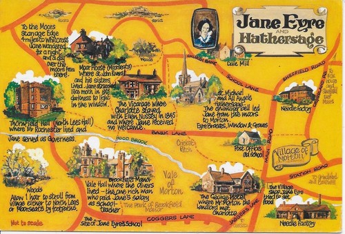 Jane eyre hathersage - eyre, map