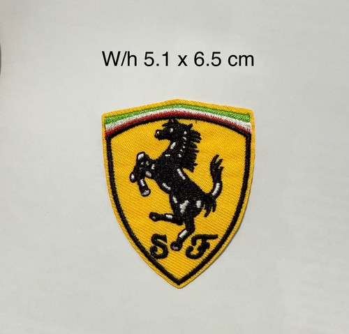 Ferrari logo black border - ferrari,