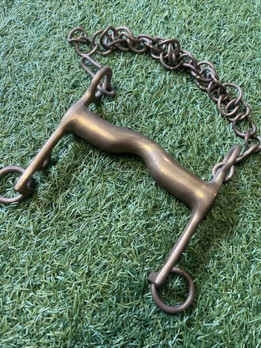 Brass fixed cheek - brass, bit