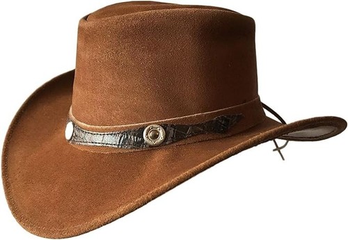 Cowboy hat men real suede - hat,