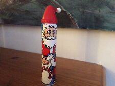 Vintage Plastic Embassy Slim Panatellas Father Christmas Cigar Tube