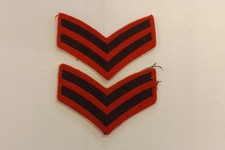 2 MILITARY CLOTH BADGES