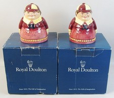 Royal Doulton Tweedle Dee & Dum Salt Pepper Shakers D7121 D7122 Boxed