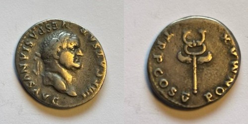 Vespasian denarius rome - vespasian.,