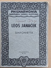 LEOS JANACEK  SINFONIETTA  PHILHARMONIA No. 224 pocket score