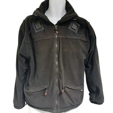 Keela Waterproof Fleece Jacket Small Black Tactical VT System Hooded Klickfast