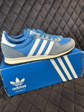 Men’s Size 6 Adidas Adistar Racer Trainers blue and white 