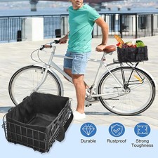 Metal Rear Bicycle Bike Basket