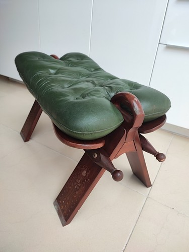 Vintage wooden camel saddle - wooden,