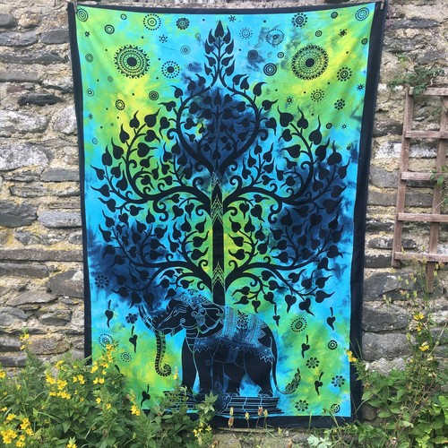 Elephant tree life bedspread - life,