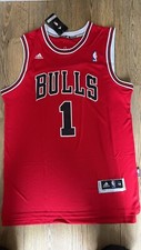 Chicago Bulls Derrick Rose #1 NBA Basketball Jersey T-shirt - Red