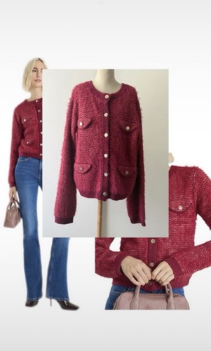 River island cardigan cherry - river,