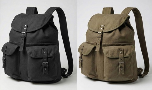 Canvas bag army vintage style - canvas,