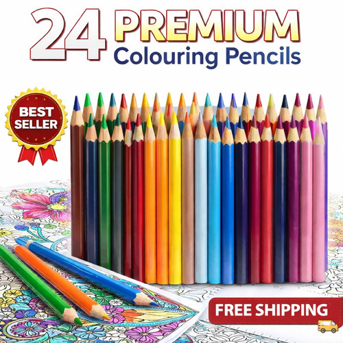 Premium colouring pencils - 24,
