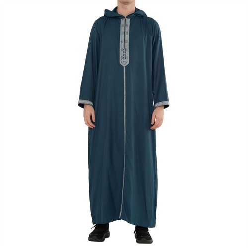 Men aqua moroccan thobe - men's,