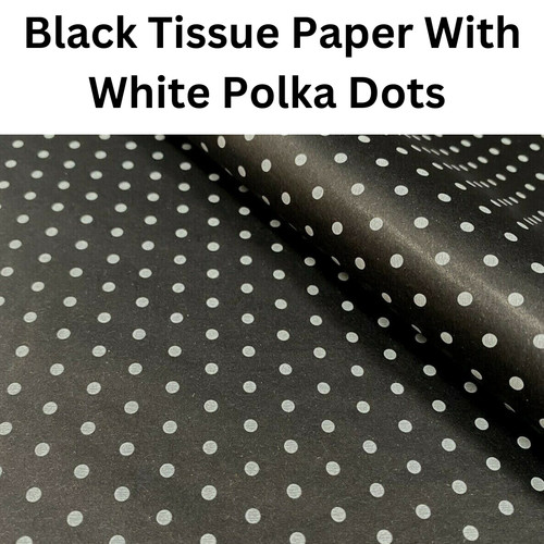 Tissue paper white - tissue, dots