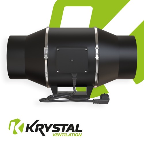 Krystal twin speed inline fan - krystal,